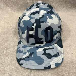 G/FORE FLO Hat Embroidered Snapback Blue Camo 110 Flexfit Tech